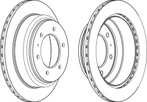Disc frana DDF695-1 FERODO - Disc frana