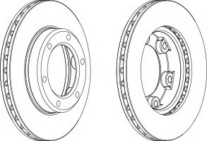 Disc frana DDF701-1 FERODO - Disc frana