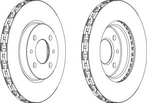 Disc frana DDF762C-1 FERODO - Disc frana