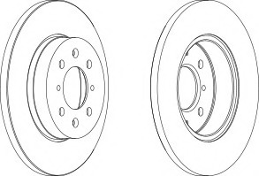 Disc frana DDF872-1 FERODO - Disc frana Disc frana DDF872-1 FERODO - Disc frana