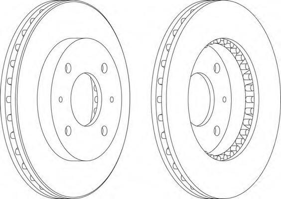 Disc frana DDF885 FERODO - Disc frana