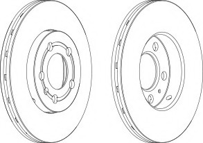 Disc frana DDF927-1 FERODO - Disc frana Disc frana DDF927-1 FERODO - Disc frana