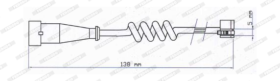 senzor de avertizare,uzura placute de frana FAI176 FERODO - Componente/ accesorii frana senzor de avertizare,uzura placute de frana FAI176 FERODO - Componente/ accesorii frana
