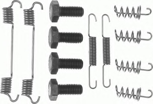 Set accesorii, sabot de frana FBA108 FERODO - Frana tambur Set accesorii, sabot de frana FBA108 FERODO - Frana tambur