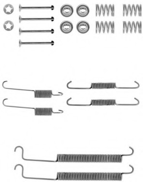 Set accesorii, sabot de frana FBA205 FERODO - Frana tambur Set accesorii, sabot de frana FBA205 FERODO - Frana tambur
