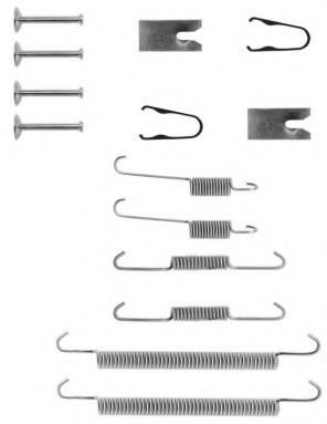 Set accesorii, sabot de frana FBA215 FERODO - Frana tambur Set accesorii, sabot de frana FBA215 FERODO - Frana tambur