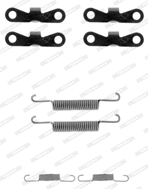 Set accesorii, sabot de frana FBA219 FERODO - Frana tambur