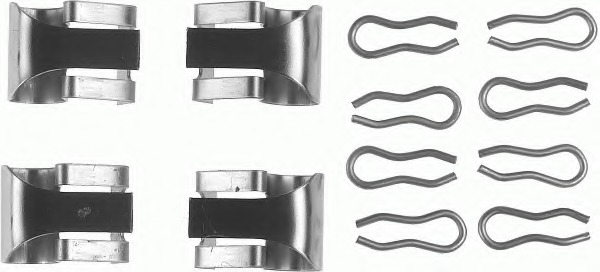 Set accesorii, placute frana FBA462 FERODO - Componente/ accesorii frana Set accesorii, placute frana FBA462 FERODO - Componente/ accesorii frana
