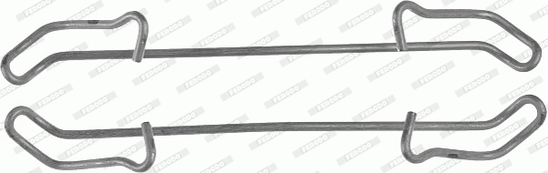 Set accesorii, placute frana FBA463 FERODO - Componente/ accesorii frana Set accesorii, placute frana FBA463 FERODO - Componente/ accesorii frana
