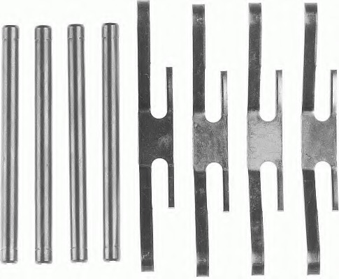 Set accesorii, placute frana FBA468 FERODO - Frana disc Set accesorii, placute frana FBA468 FERODO - Frana disc