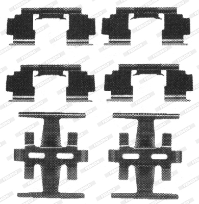 Set accesorii, placute frana FBA479 FERODO - Componente/ accesorii frana Set accesorii, placute frana FBA479 FERODO - Componente/ accesorii frana