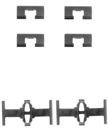 Set accesorii, placute frana FBA482 FERODO - Componente/ accesorii frana Set accesorii, placute frana FBA482 FERODO - Componente/ accesorii frana