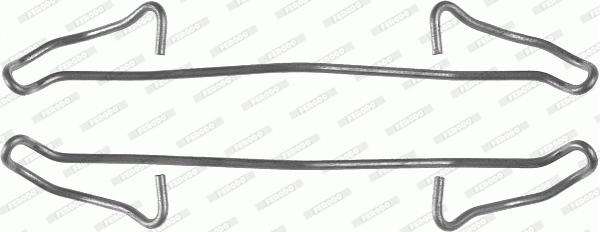 Set accesorii, placute frana FBA500 FERODO - Componente/ accesorii frana