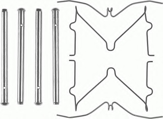 Set accesorii, placute frana FBA503 FERODO - Componente/ accesorii frana