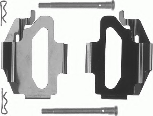 Set accesorii, placute frana FBA512 FERODO - Componente/ accesorii frana Set accesorii, placute frana FBA512 FERODO - Componente/ accesorii frana
