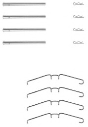 Set accesorii, placute frana FBA523 FERODO Set accesorii, placute frana FBA523 FERODO