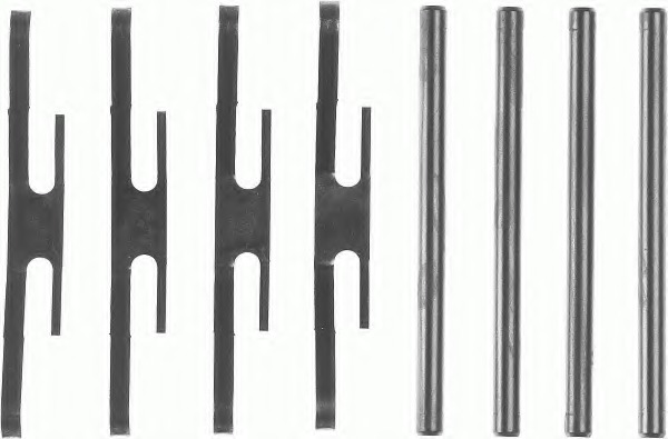 Set accesorii, placute frana FBA544 FERODO - Componente/ accesorii frana Set accesorii, placute frana FBA544 FERODO - Componente/ accesorii frana