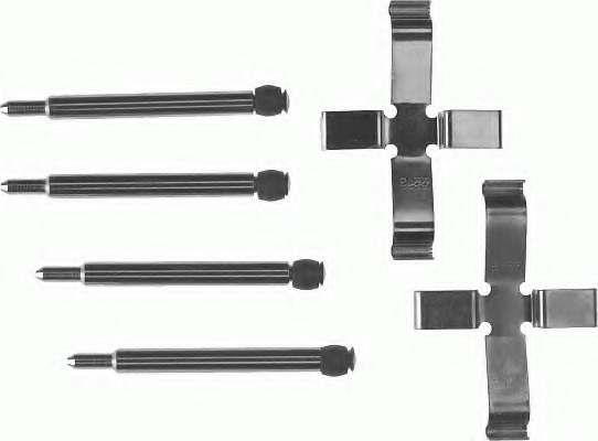 Set accesorii, placute frana FBA601 FERODO - Frana disc Set accesorii, placute frana FBA601 FERODO - Frana disc