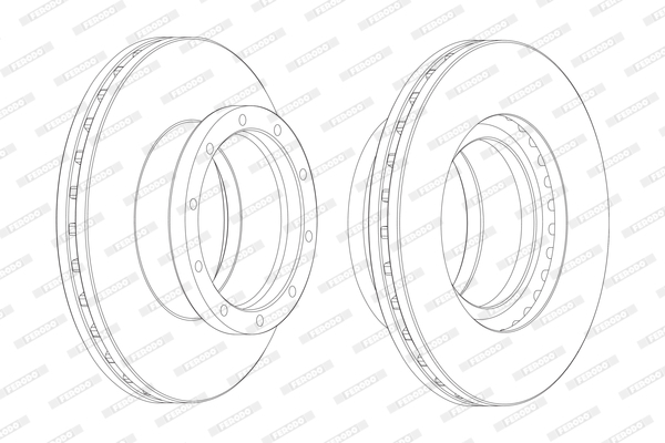 Disc frana FCR145A FERODO - Frana disc