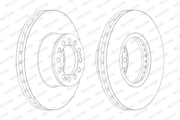 Disc frana FCR214A FERODO - Frana disc