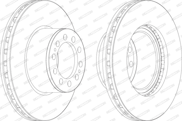 Disc frana FCR323A FERODO - Frana disc