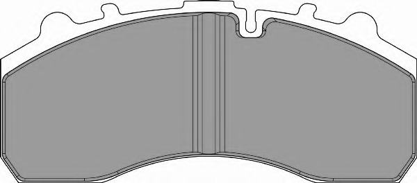 set placute frana,frana disc FCV1373BFE FERODO - Frana disc