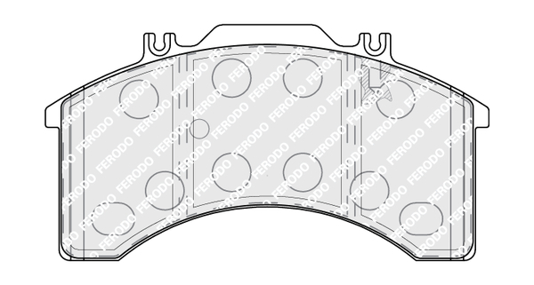 set placute frana,frana disc FCV770 FERODO - Frana disc set placute frana,frana disc FCV770 FERODO - Frana disc