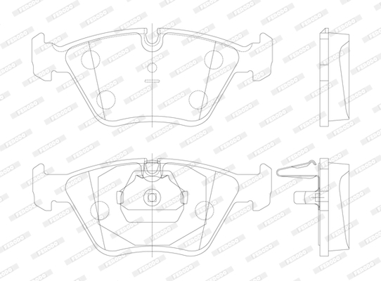 set placute frana,frana disc FDB1073 FERODO - Frana disc set placute frana,frana disc FDB1073 FERODO - Frana disc