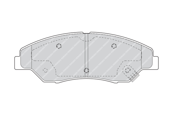 set placute frana,frana disc FDB1536 FERODO - Frana disc set placute frana,frana disc FDB1536 FERODO - Frana disc