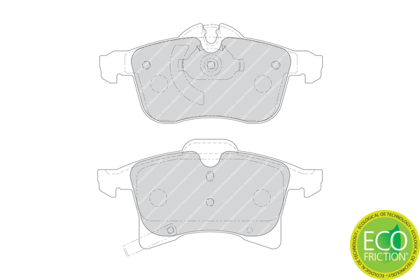 set placute frana,frana disc FDB1640 FERODO - Frana disc set placute frana,frana disc FDB1640 FERODO - Frana disc