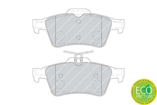 set placute frana,frana disc FDB1766 FERODO - Frana disc set placute frana,frana disc FDB1766 FERODO - Frana disc