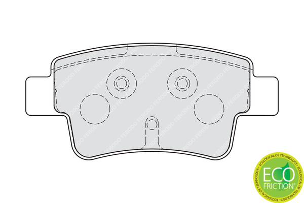 set placute frana,frana disc FDB1858 FERODO - Set placute frana set placute frana,frana disc FDB1858 FERODO - Set placute frana
