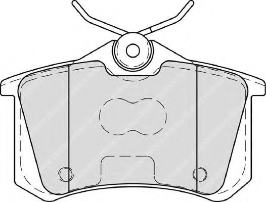 set placute frana,frana disc FDB4222 FERODO - Frana disc