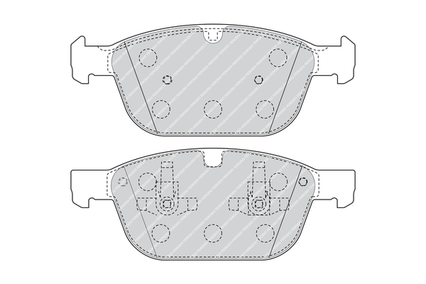 set placute frana,frana disc FDB4238 FERODO - Frana disc