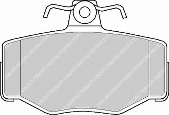 set placute frana,frana disc FDB707 FERODO - Frana disc set placute frana,frana disc FDB707 FERODO - Frana disc
