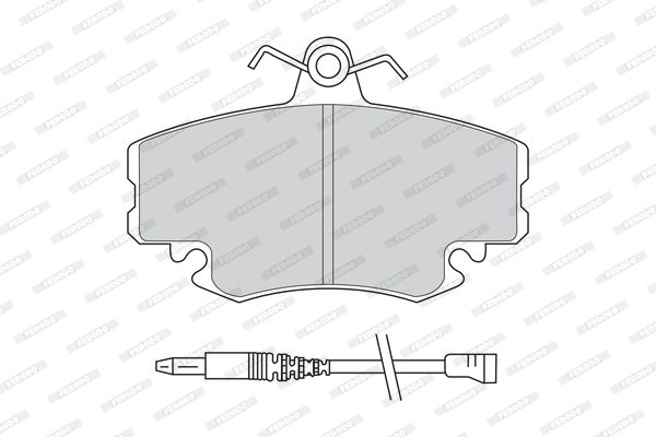 set placute frana,frana disc FDB845B FERODO - Frana disc set placute frana,frana disc FDB845B FERODO - Frana disc