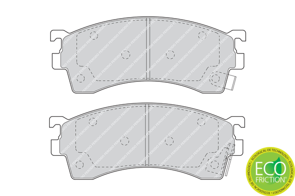 set placute frana,frana disc FDB950 FERODO - Set placute frana set placute frana,frana disc FDB950 FERODO - Set placute frana