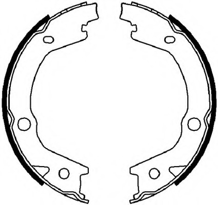 Set saboti frana, frana de mana FSB4021 FERODO - Frana de mana