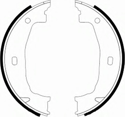 Set saboti frana, frana de mana FSB592 FERODO - Frana de mana
