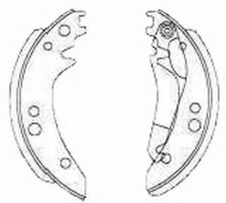 Set saboti frana FSB615 FERODO - Material frictiune sabot frana/ sabot frana Set saboti frana FSB615 FERODO - Material frictiune sabot frana/ sabot frana