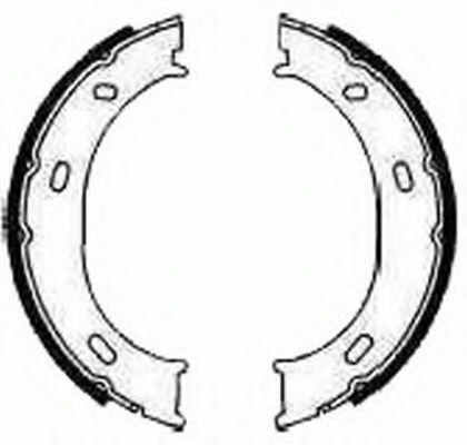 Set saboti frana, frana de mana FSB624 FERODO - Frana de mana