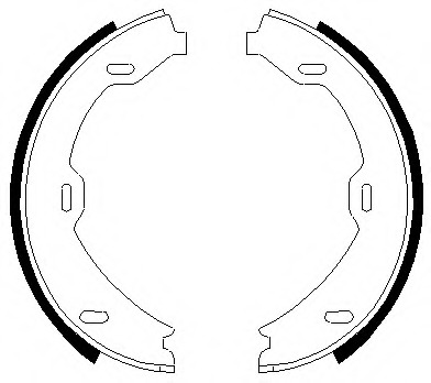 Set saboti frana, frana de mana FSB647 FERODO - Frana de mana