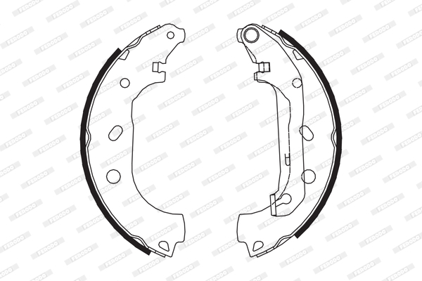 Set saboti frana FSB648 FERODO - Material frictiune sabot frana/ sabot frana Set saboti frana FSB648 FERODO - Material frictiune sabot frana/ sabot frana