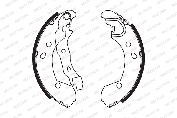 Set saboti frana FSB649 FERODO - Frana tambur Set saboti frana FSB649 FERODO - Frana tambur