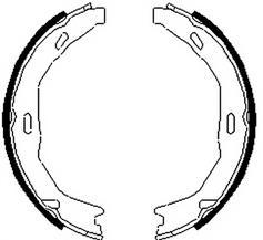Set saboti frana, frana de mana FSB690 FERODO - Frana tambur