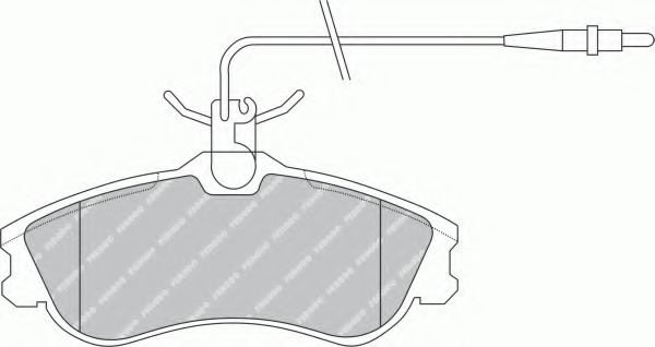 set placute frana,frana disc FSL1112 FERODO - Frana disc set placute frana,frana disc FSL1112 FERODO - Frana disc