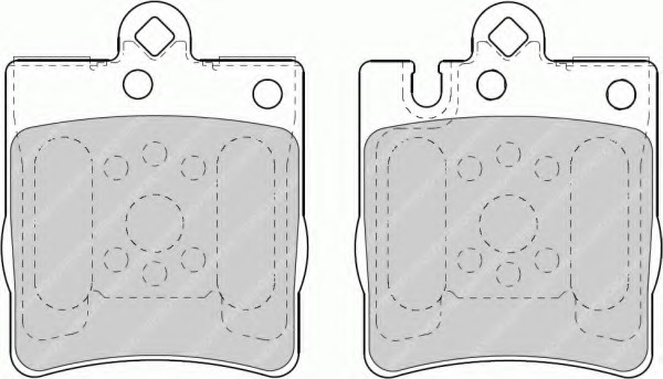 set placute frana,frana disc FSL1322 FERODO - Set placute frana set placute frana,frana disc FSL1322 FERODO - Set placute frana