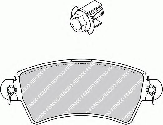 set placute frana,frana disc FSL1370 FERODO - Frana disc set placute frana,frana disc FSL1370 FERODO - Frana disc