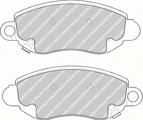 set placute frana,frana disc FSL1381 FERODO - Frana disc set placute frana,frana disc FSL1381 FERODO - Frana disc