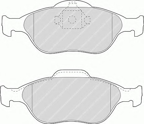 set placute frana,frana disc FSL1394 FERODO - Set placute frana set placute frana,frana disc FSL1394 FERODO - Set placute frana